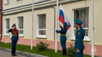 В столичном управлении МЧС России прошло торжественное мероприятие, посвященное Дню Государственного флага Российской Федерации