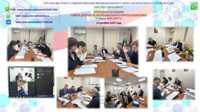 Очередное заседание Совета депутатов 