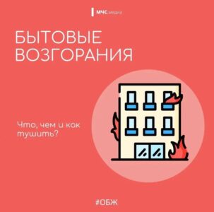 Бытовые возгорания. Что, чем и как тушить?